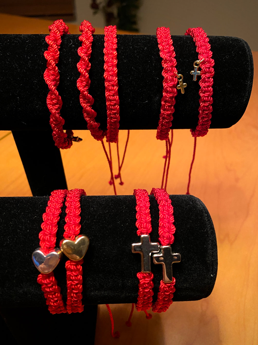 Red luck charm bracelet