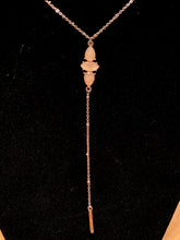 Load image into Gallery viewer, Three stone long necklace
