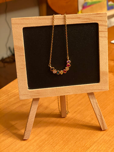 Necklace - Rainbow stones